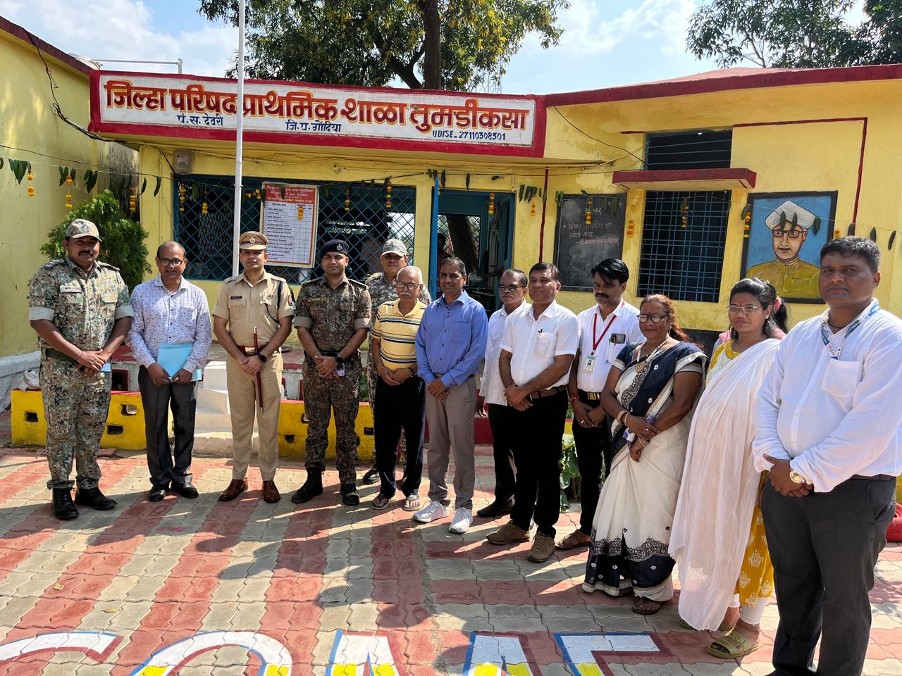 तुमडीकसा में नक्सल प्रभावित स्कूल का नवीनीकरण, SP गोरख भांमरे ने किया उद्घाटन