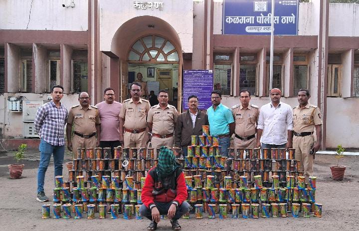 नायलॉन मांजा रखने वालों पर कलमणा पुलिस की कार्रवाई